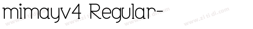 mimayv3 Regular字体转换